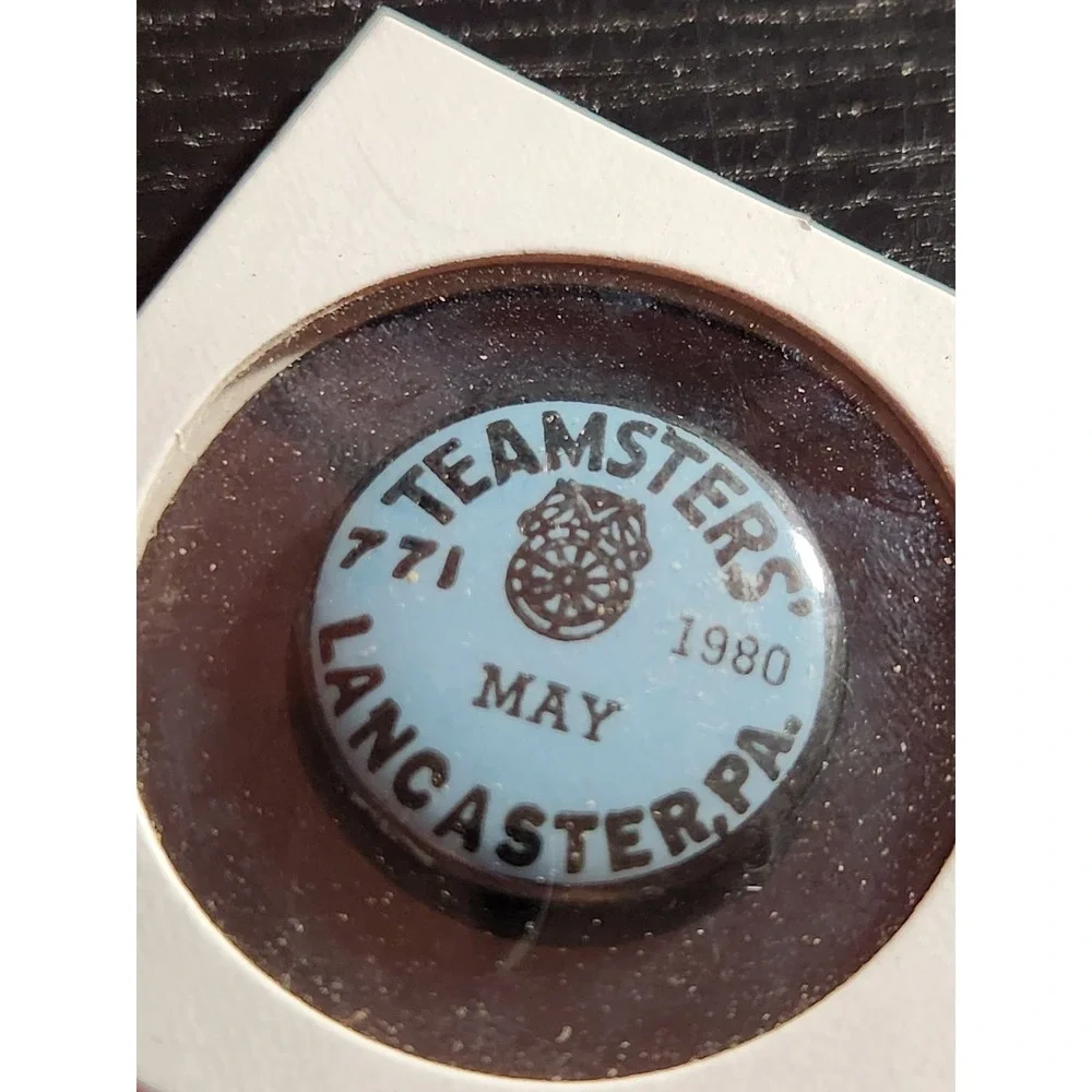 Teamsters Local 771 Lancaster PA 1980 Pinback‎ Button approx. 1